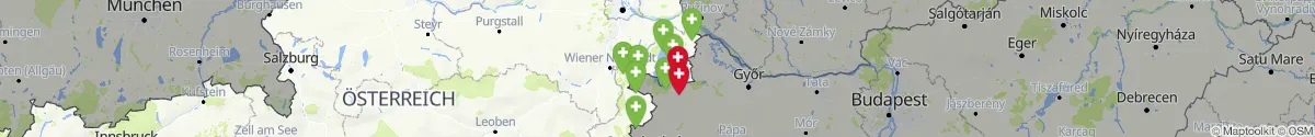 Map view for Pharmacies emergency services nearby Pamhagen (Neusiedl am See, Burgenland)